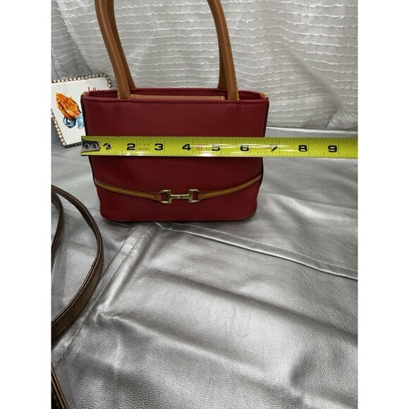 Tommy Hilfiger RED MINI CLUTCH HANDBAG PURSE VINTAGE - Picture 10 of 13